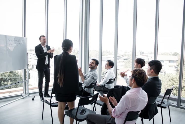 Meeting in office